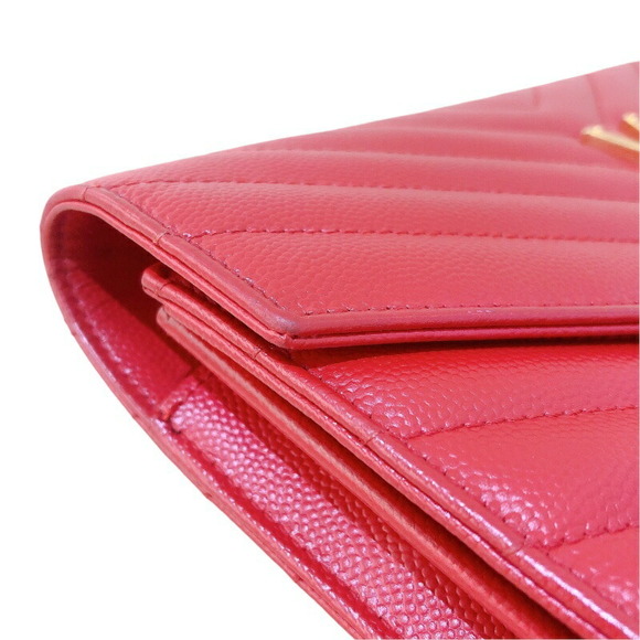 Saint Laurent Casadora Chain Wallet Calfskin Red - Picture 7 of 10